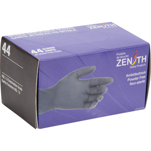 Gants jetables en paquets pour distributeur, 2T-Grand, Nitrile, 5 mils, Sans poudre, Noir Ottawa Fastener Supply