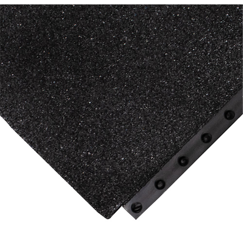 24/Seven&reg; Locksafe&reg; Anti-Fatigue Mat, Textured, 3' x 3' x 5/8", Black, Nitrile Ottawa Fastener Supply