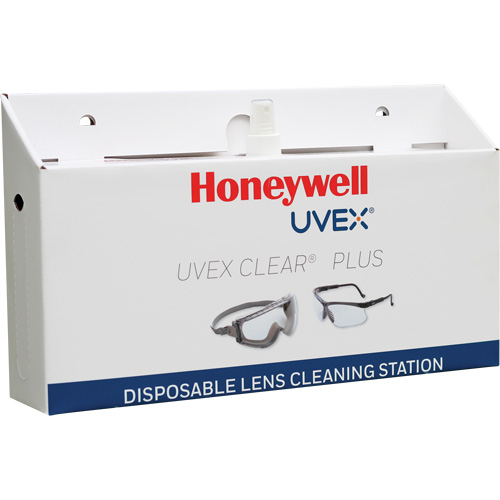 Uvex&reg; Clear&reg; Plus Disposable Lens Cleaning Station, Cardboard, 16" L x 3.19" D x 9.25" H Ottawa Fastener Supply