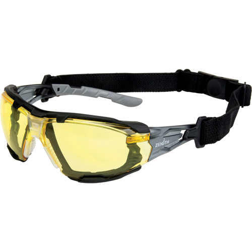 Z2900 Series Safety Glasses with Foam Gasket, Amber Lens, Anti-Scratch, ANSI Z87+/Meets/Exceeds CSA Z94.3 Ottawa Fastener Supply