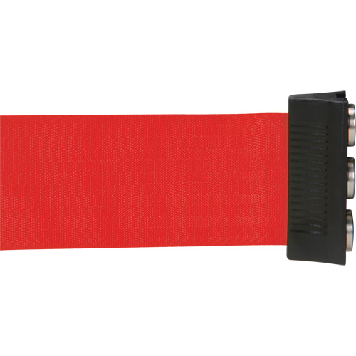 Wall Mount Barrier with Magnetic Tape, Steel, Screw Mount, 12', Red Tape Ottawa Fastener Supply