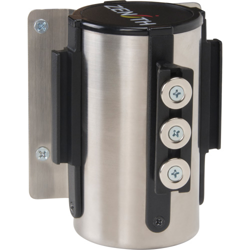 Wall Mount Barrier with Magnetic Tape, Steel, Screw Mount, 12', Red Tape Ottawa Fastener Supply