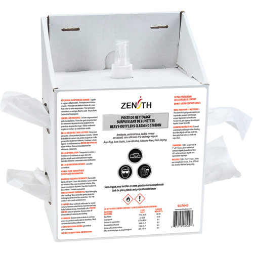 Disposable Premium Lens Cleaning Station, Cardboard, 8" L x 5" D x 12.5" H Ottawa Fastener Supply