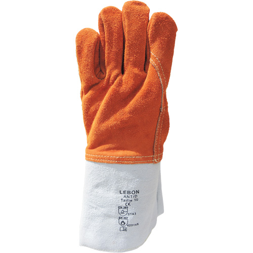 Lebon Heat Resistant Work Gloves, Leather, 10, Protects Up To 482° F (250° C) Ottawa Fastener Supply