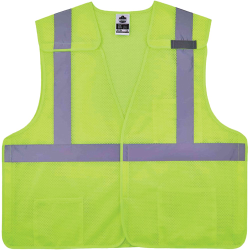 GloWear 8217BA Breakaway Mesh Safety Vest, High Visibility Lime-Yellow, Medium/Small, Polyester Ottawa Fastener Supply