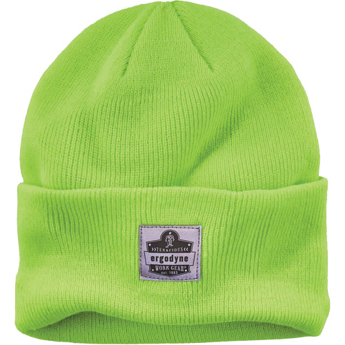 N-Ferno&reg; Rib Knit Beanie Hat, One Size, High-Visibility Lime Green Ottawa Fastener Supply