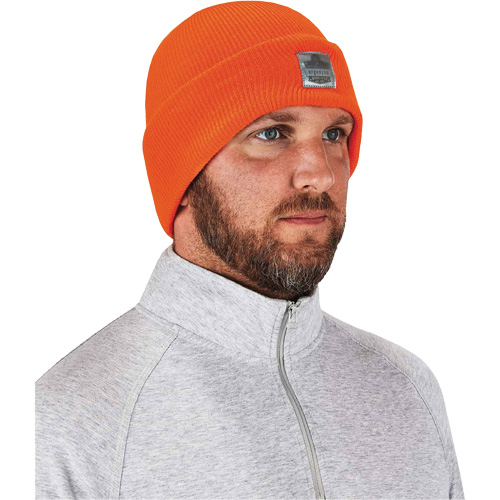 N-Ferno&reg; Rib Knit Beanie Hat, One Size, Orange Ottawa Fastener Supply