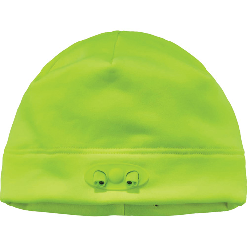 N-Ferno&reg; Skull Cap Beanie Hat with LED Lights, One Size, High-Visibility Lime Green Ottawa Fastener Supply