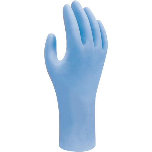 Biodegradable Disposable Gloves, X-Small, Nitrile, 2.5-mil, Powder-Free, Blue Ottawa Fastener Supply