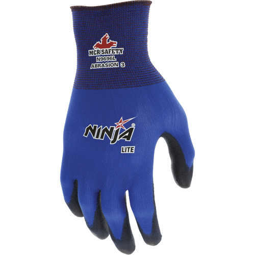Ninja&reg; Lite Coated Gloves, Large, Polyurethane Coating, 18 Gauge, Nylon Shell Ottawa Fastener Supply