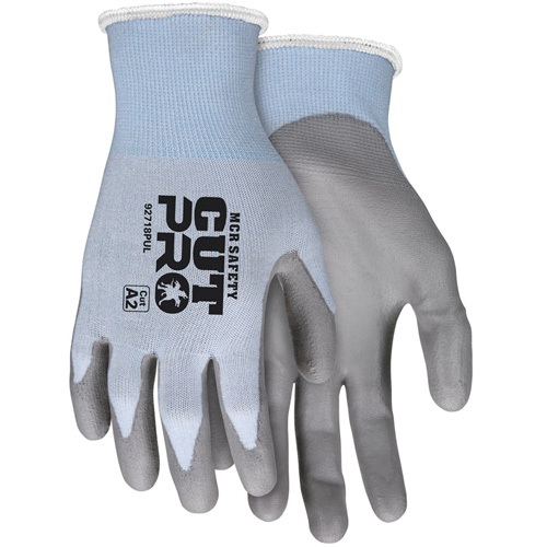 Gants r&eacute;sistant aux coupes Safety Cut Pro, Taille Grand, Calibre 18, Rev&ecirc;tement Polyur&eacute;thane, Enveloppe en PEHP, ASTM ANSI niveau A2 Ottawa Fastener Supply