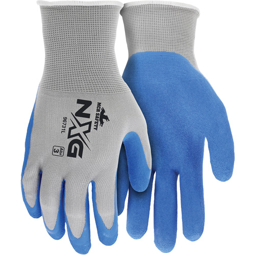 Gants enduits NXG, Grand, R&ecirc;vetement Latex de caoutchouc, Calibre 13, Enveloppe en Nylon Ottawa Fastener Supply