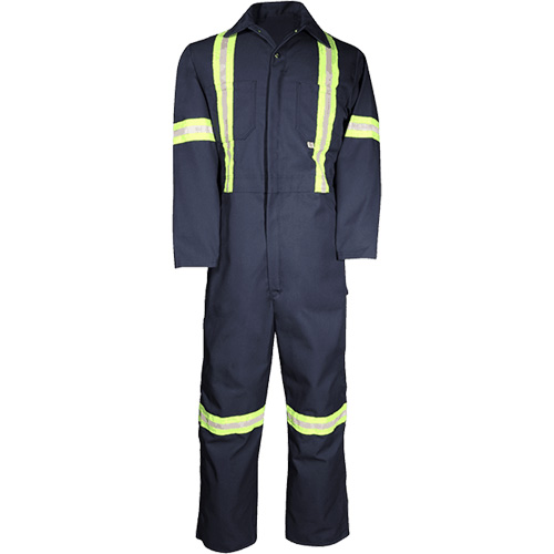 Deluxe Work Coveralls, 50, Navy Blue Ottawa Fastener Supply