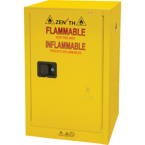 Flammable Storage Cabinet, 12 gal., 1 Door, 23" W x 35" H x 18" D Ottawa Fastener Supply