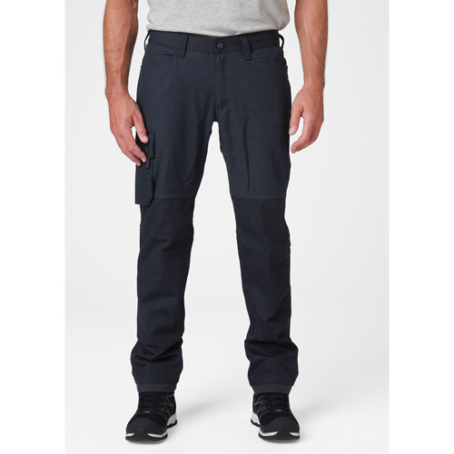Oxford Service Pants, Poly-Cotton, Navy Blue, Size 30, 32 Inseam Ottawa Fastener Supply