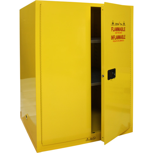 Flammable Storage Cabinet, 90 Gal., 2 Door, 43" W x 66" H x 34" D Ottawa Fastener Supply