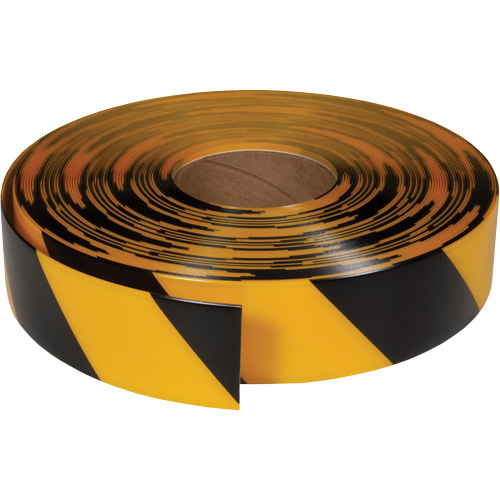 Ruban de marquage tr&egrave;s r&eacute;sistant pour plancher ArmorStripe, 2" x 100', PVC, Noir et jaune Ottawa Fastener Supply