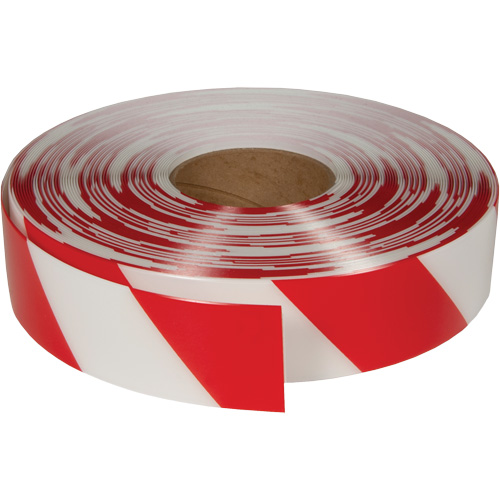 ArmorStripe&reg; Ultra Durable Floor Tape, 2" x 100', PVC, Red and White Ottawa Fastener Supply
