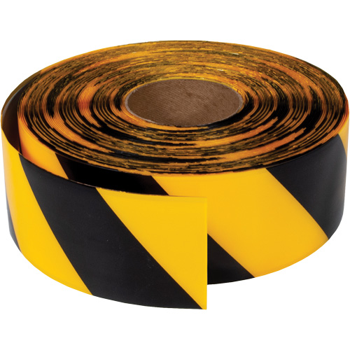 Ruban de marquage tr&egrave;s r&eacute;sistant pour plancher ArmorStripe, 3" x 100', PVC, Noir et jaune Ottawa Fastener Supply