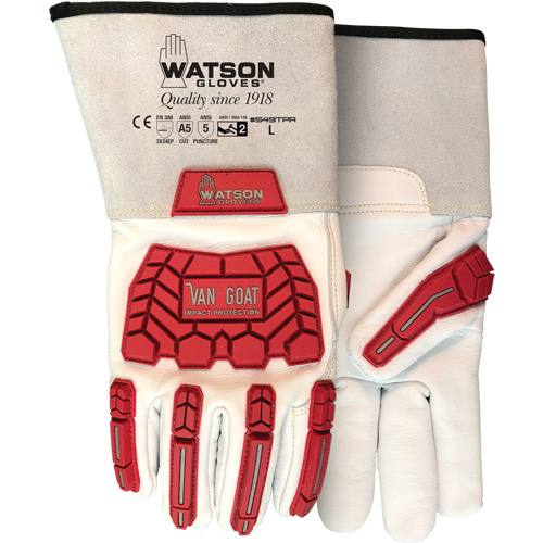 Van Goat Cut & Impact Gloves, Size X-Small, Cutshield Shell, ASTM ANSI Level A5/EN 388 Level E Ottawa Fastener Supply
