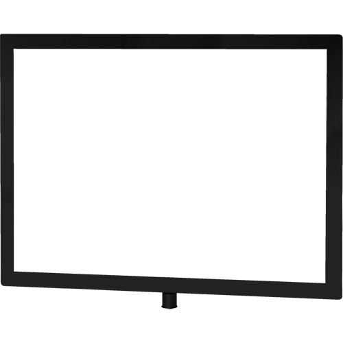 Heavy-Duty Horizontal Sign Holder for Classic Posts, Black Ottawa Fastener Supply