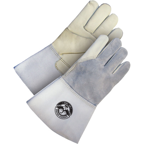 Gants de soudage en cuir fleur utilitaire Gander Brand, Cuir fleur de vache, Taille T-Grand Ottawa Fastener Supply