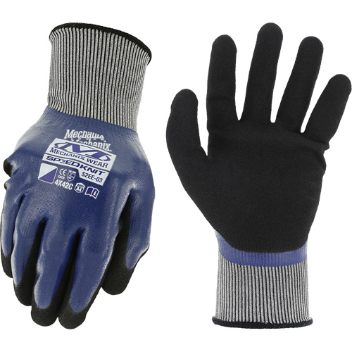 Gants de travail SpeedKnit Shield C4, Taille T-Grand/10, Calibre 18, Rev&ecirc;tement Nitrile, Enveloppe en Nylon/Spandex, ASTM ANSI niveau A4/EN 388 niveau C Ottawa Fastener Supply