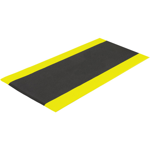 Airsoft Anti-Fatigue Mat, Pebbled, 3' x 5' x 3/8", Black/Yellow, PVC Sponge Ottawa Fastener Supply