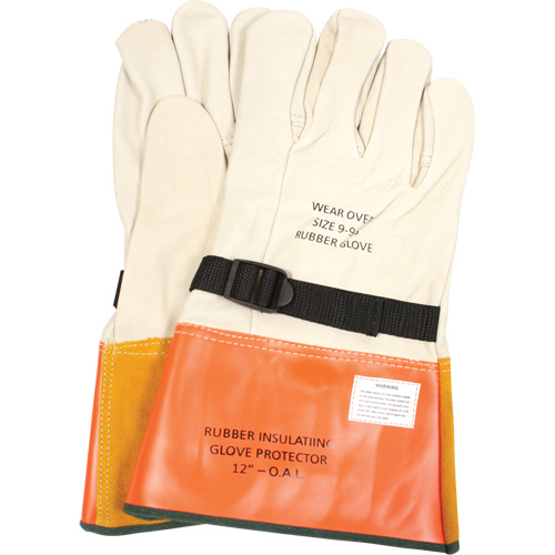 Gants de protection en cuir avec sangle, Taille 8, 12" lo Ottawa Fastener Supply