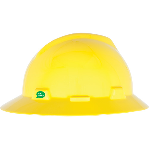 V-Gard&reg; GREEN Slotted Full Brim Hard Hat, Meets CSA Type 1, Ratchet Suspension Ottawa Fastener Supply