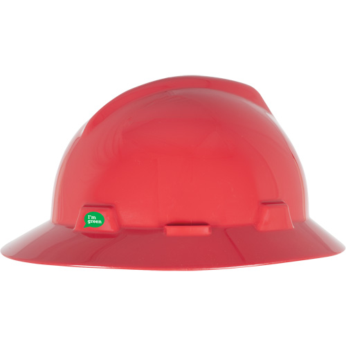 V-Gard&reg; GREEN Slotted Full Brim Hard Hat, Meets CSA Type 1, Ratchet Suspension Ottawa Fastener Supply