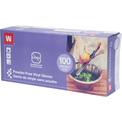Gants jetables, Grand, Vinyle, 4 mils, Sans poudre, Transparent Ottawa Fastener Supply