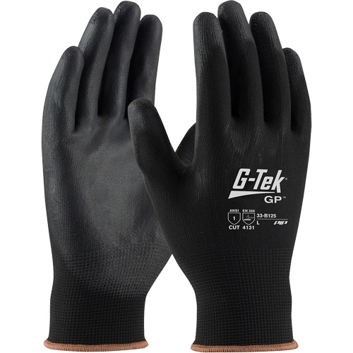 Gants enduits G-Tek GP, Petit, R&ecirc;vetement Polyur&eacute;thane, Calibre 13, Enveloppe en Nylon Ottawa Fastener Supply