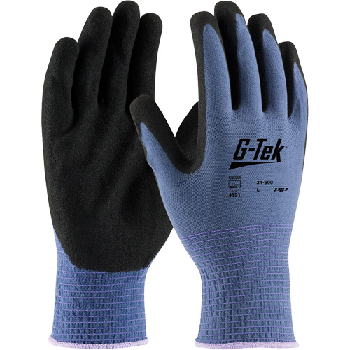 G-Tek&reg; GP Coated Gloves, Small, Nitrile Coating, 13 Gauge, Nylon Shell Ottawa Fastener Supply