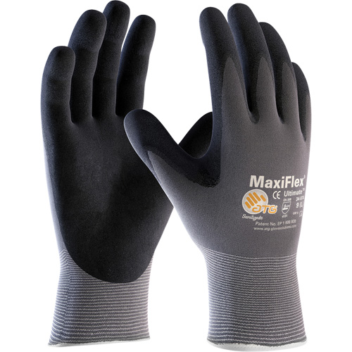 ATG MaxiFlex&reg; Ultimate Gloves, 10/X-Large, Foam Nitrile Coating, 15 Gauge, Nylon Shell Ottawa Fastener Supply