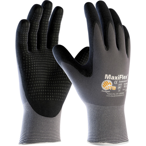 Gants enduits ATG MaxiFlex Endurance, Petit, R&ecirc;vetement Mousse de nitrile, Calibre 15, Enveloppe en Nylon/Lycra Ottawa Fastener Supply