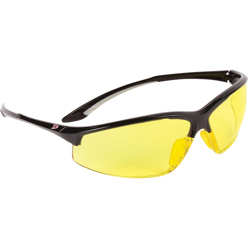 Dynamic Hummingbird Semi-Rimless Safety Glasses, Amber Lens, Anti-Fog, ANSI Z87+/Meets/Exceeds CSA Z94.3 Ottawa Fastener Supply