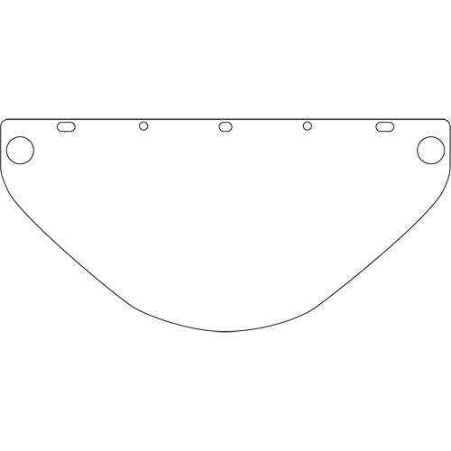 Visi&egrave;re de s&eacute;curit&eacute; universelle Dynamic, Polycarbonate, Teinte Transparent Ottawa Fastener Supply