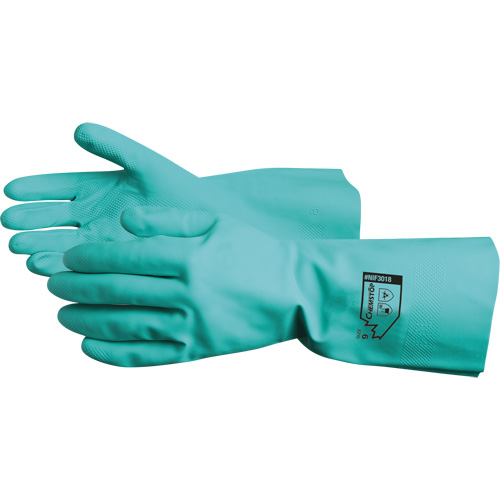Gants r&eacute;sistants aux produits chimiques Chemstop, Taille 7, 12" lo, Nitrile, Doublure en Ouat&eacute;e, 15 mils Ottawa Fastener Supply