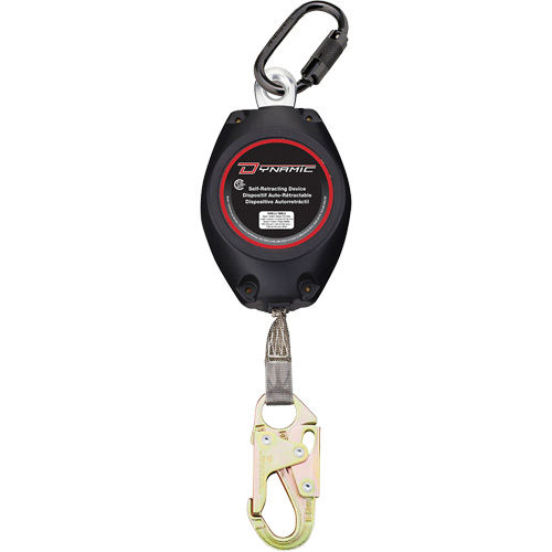 Dynamic Self-Retracting Lifeline, 20', Dyneema&reg;, Swivel Ottawa Fastener Supply