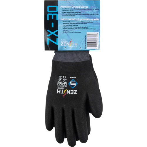 ZX-30° Premium Coated Gloves, X-Large, Foam PVC Coating, 15 Gauge, Nylon Shell Ottawa Fastener Supply