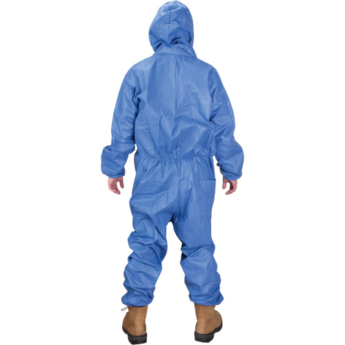 Hooded Coveralls, Medium, Blue, SMS Ottawa Fastener Supply