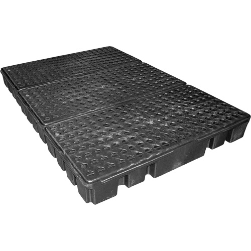 Black Diamond Low Profile Spill Pallet, 76.5 US gal. Spill Capacity, 72" x 49" x 6.5" Ottawa Fastener Supply