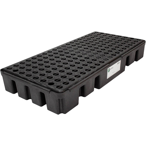 Black Diamond Low Profile Spill Pallet, 25.5 US gal. Spill Capacity, 49" x 24" x 6.5" Ottawa Fastener Supply