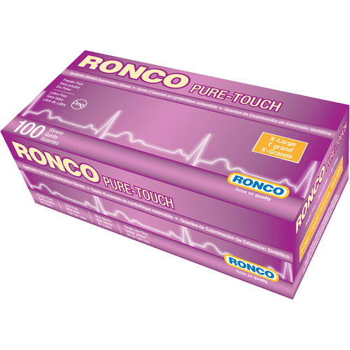 Pure-Touch&reg; Synthetic Stretch Examination Glove, X-Large, Vinyl, 5-mil, Powder-Free, White, Class 2 Ottawa Fastener Supply