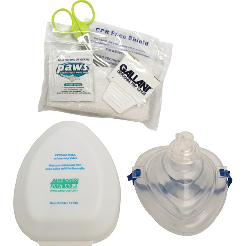 CPR Pocket Face Mask & Accessories Kit, Reusable Mask, Class 2 Ottawa Fastener Supply