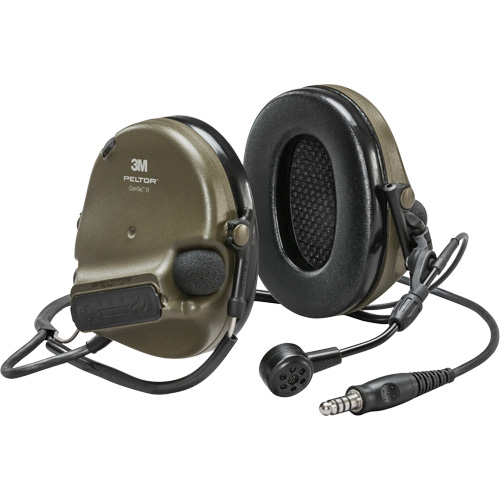 Casque VI NIB avec fils de sortie unique Peltor ComTac, Style Cordon cervical, 22 dB Ottawa Fastener Supply