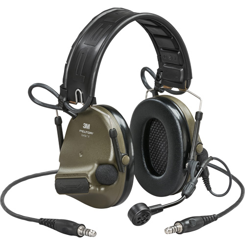 Casque VI NIB avec deux fils de sortie et rail arc Peltor ComTac, Style Bandeau, 23 dB Ottawa Fastener Supply