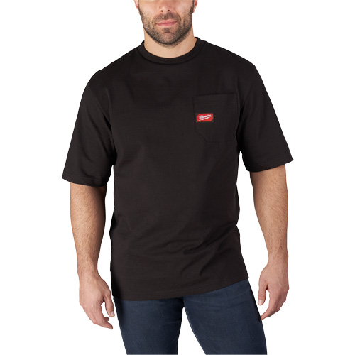 T-shirt robuste avec poche, Hommes, Petit, Noir Ottawa Fastener Supply