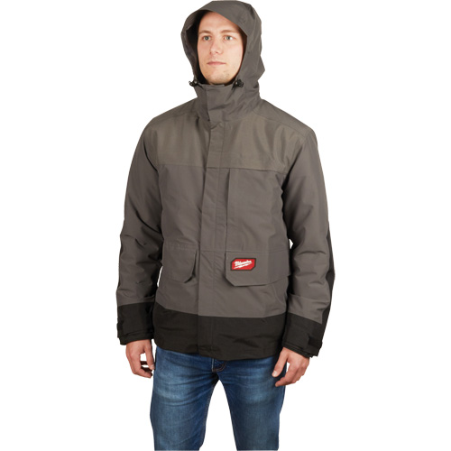 Blouson imperm&eacute;able Hydrobreak, Hommes, 3T-Grand, Gris Ottawa Fastener Supply